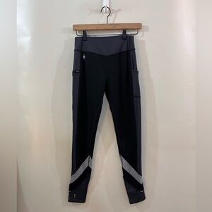 Smartwool Merino Sport Fleece Colorblock Tight Leggings Black Women’s Small